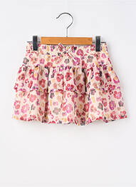 Jupe mi-longue imprimé fleurs beige MAYORAL fille