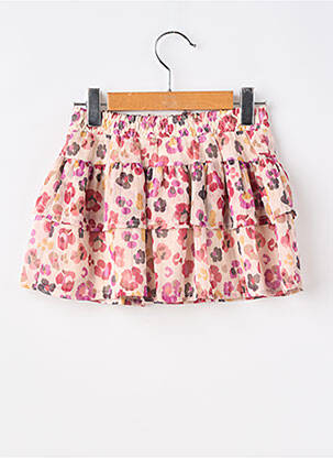 Jupe mi-longue imprimé fleurs beige MAYORAL fille