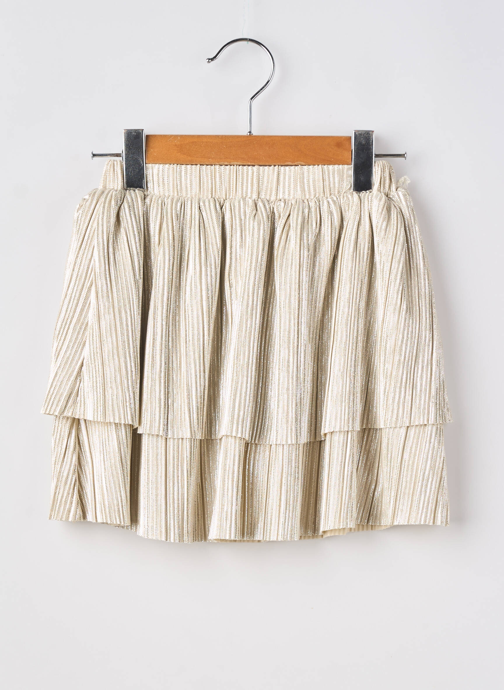 Jupe mi-longue taille normale argent GARCIA fille