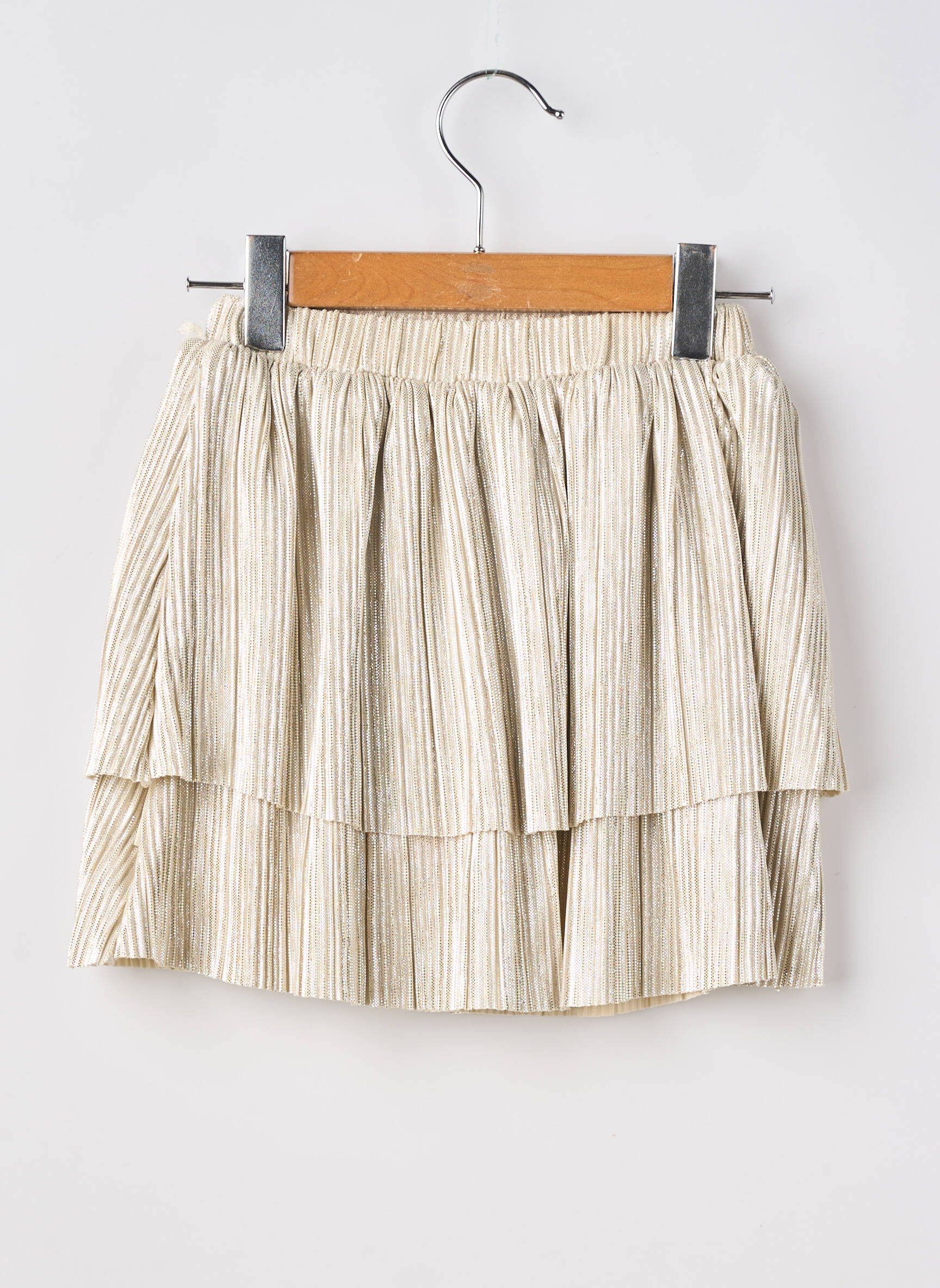 Jupe mi-longue taille normale argent GARCIA fille