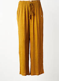 Pantalon large tissage crêpe taille normale jaune LES TROPEZIENNES PAR M.BELARBI femme