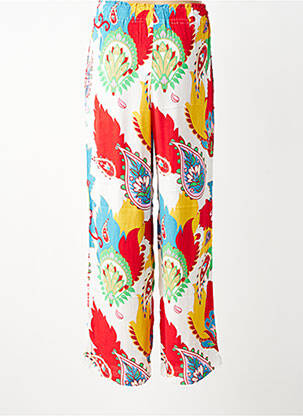 Pantalon large tissage crêpe taille normale rouge LES TROPEZIENNES PAR M.BELARBI femme