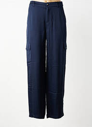 Pantalon chino tissage popeline taille normale bleu STREET ONE femme