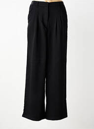 Pantalon large poches taille élastique noir LE TEMPS DES CERISES fille