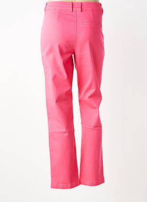 Pantalon chino fermeture zippée sous rabat boutonné taille normale rose GARCIA femme