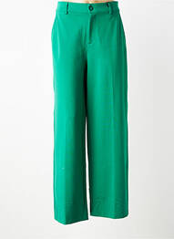Pantalon chino fermeture zippée sous rabat boutonné taille normale vert STREET ONE femme