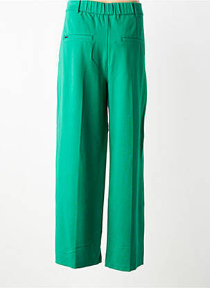 Pantalon chino fermeture zippée sous rabat boutonné taille normale vert STREET ONE femme