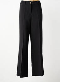 Pantalon large fermeture zippée sous rabat boutonné taille normale noir GEISHA femme