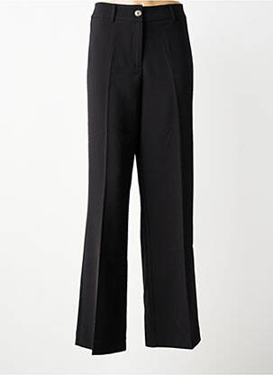 Pantalon large fermeture zippée sous rabat boutonné taille normale noir GEISHA femme