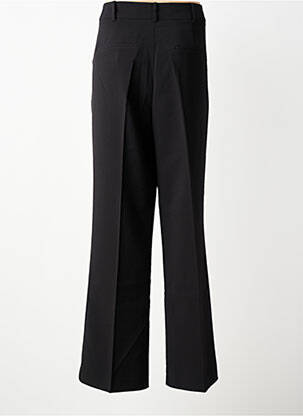 Pantalon large fermeture zippée sous rabat boutonné taille normale noir GEISHA femme