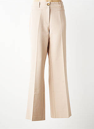 Pantalon flare taille normale taille normale beige GEISHA femme