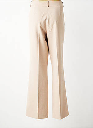 Pantalon flare taille normale taille normale beige GEISHA femme