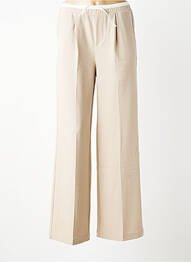 Pantalon large fermeture liens à nouer taille élastique beige GARCIA fille