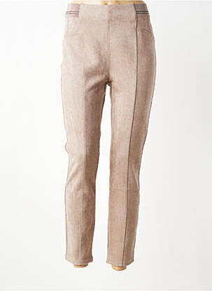 Pantalon 7/8 stretch taille normale marron STREET ONE femme