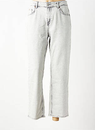 Jeans coupe slim tissage brut taille normale gris GARCIA femme