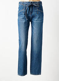 Jeans coupe droite taille normale bleu GUESS fille