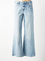 Jeans coupe large tissage brut taille normale bleu GARCIA femme