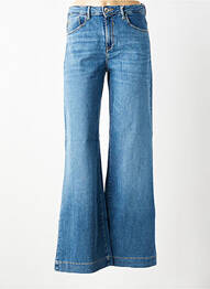 Jeans coupe large tissage brut taille normale bleu GARCIA femme