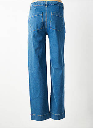 Jeans coupe droite stretch taille normale bleu GEISHA femme