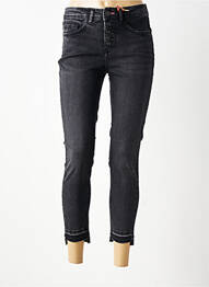 Jeans coupe slim tissage brut taille normale noir STREET ONE femme