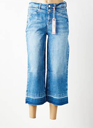 Pantacourt coupe droite taille normale bleu STREET ONE femme