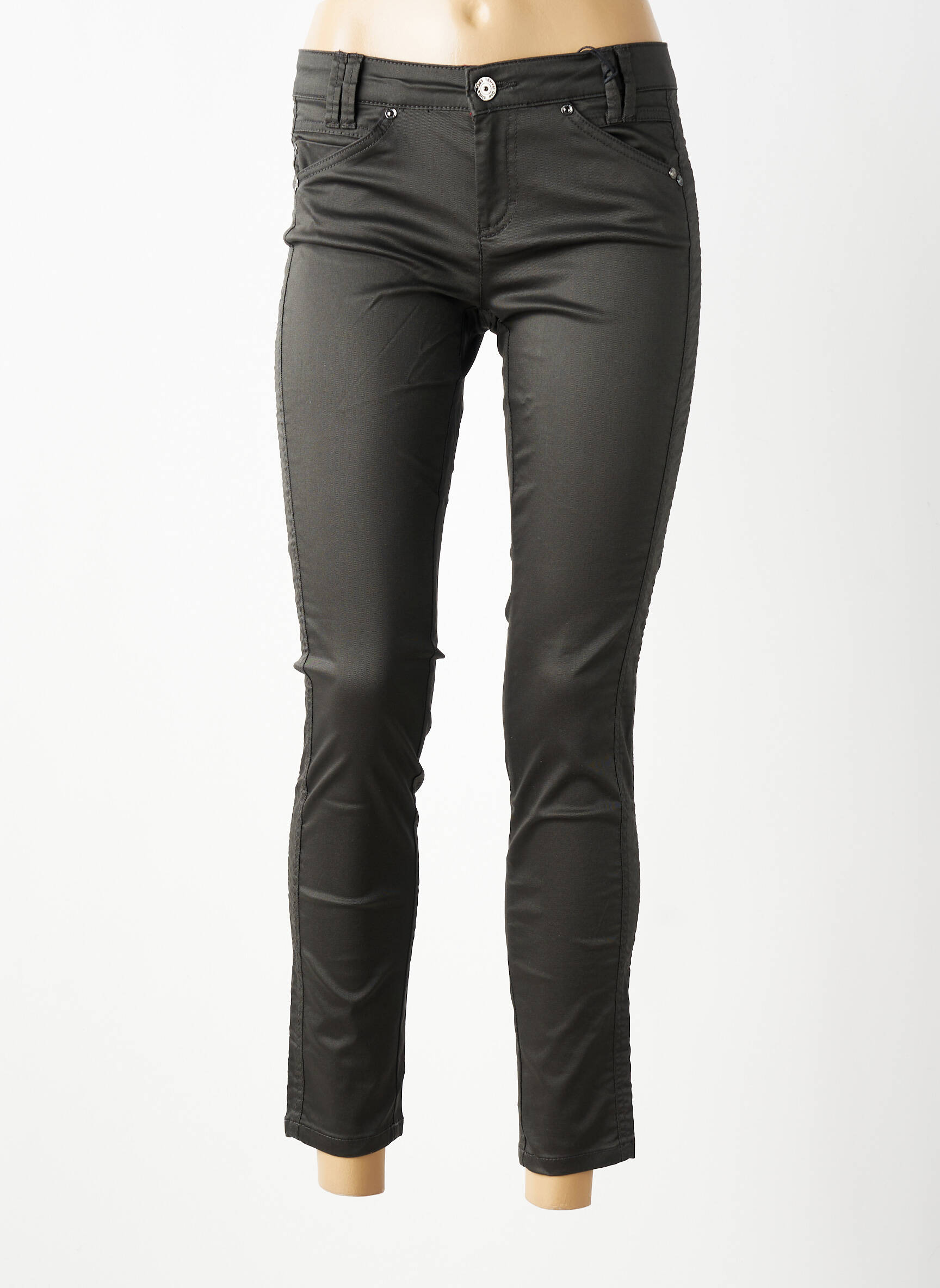 Jeans skinny taille normale taille normale vert STREET ONE femme