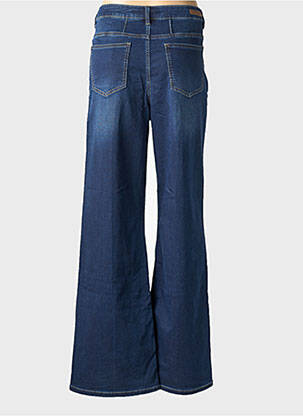 Jeans coupe large stretch taille normale bleu GEISHA femme