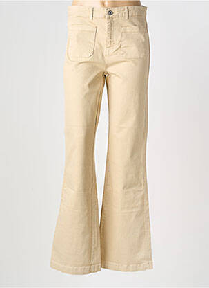 Jeans bootcut taille normale taille normale beige GEISHA femme