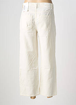 Pantalon large fermeture zippée sous rabat boutonné taille normale beige STREET ONE femme