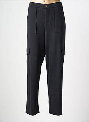 Pantalon droit stretch taille normale noir GARCIA femme