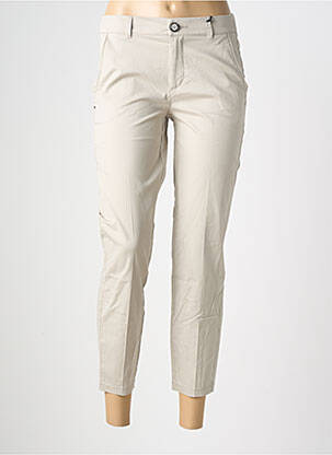 Pantalon 7/8 stretch taille normale beige STREET ONE femme
