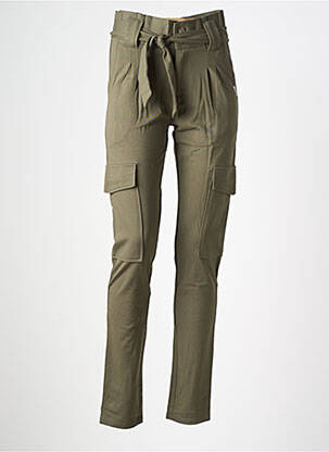 Pantalon cargo tissage popeline vert GARCIA fille