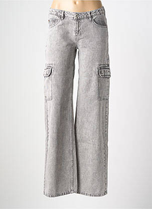 Jeans coupe large poches taille ajustable gris GARCIA fille