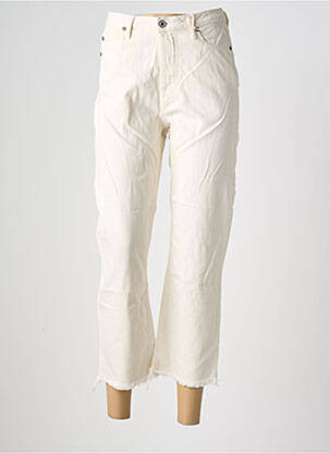 Jeans coupe droite taille normale taille normale blanc PLEASE femme