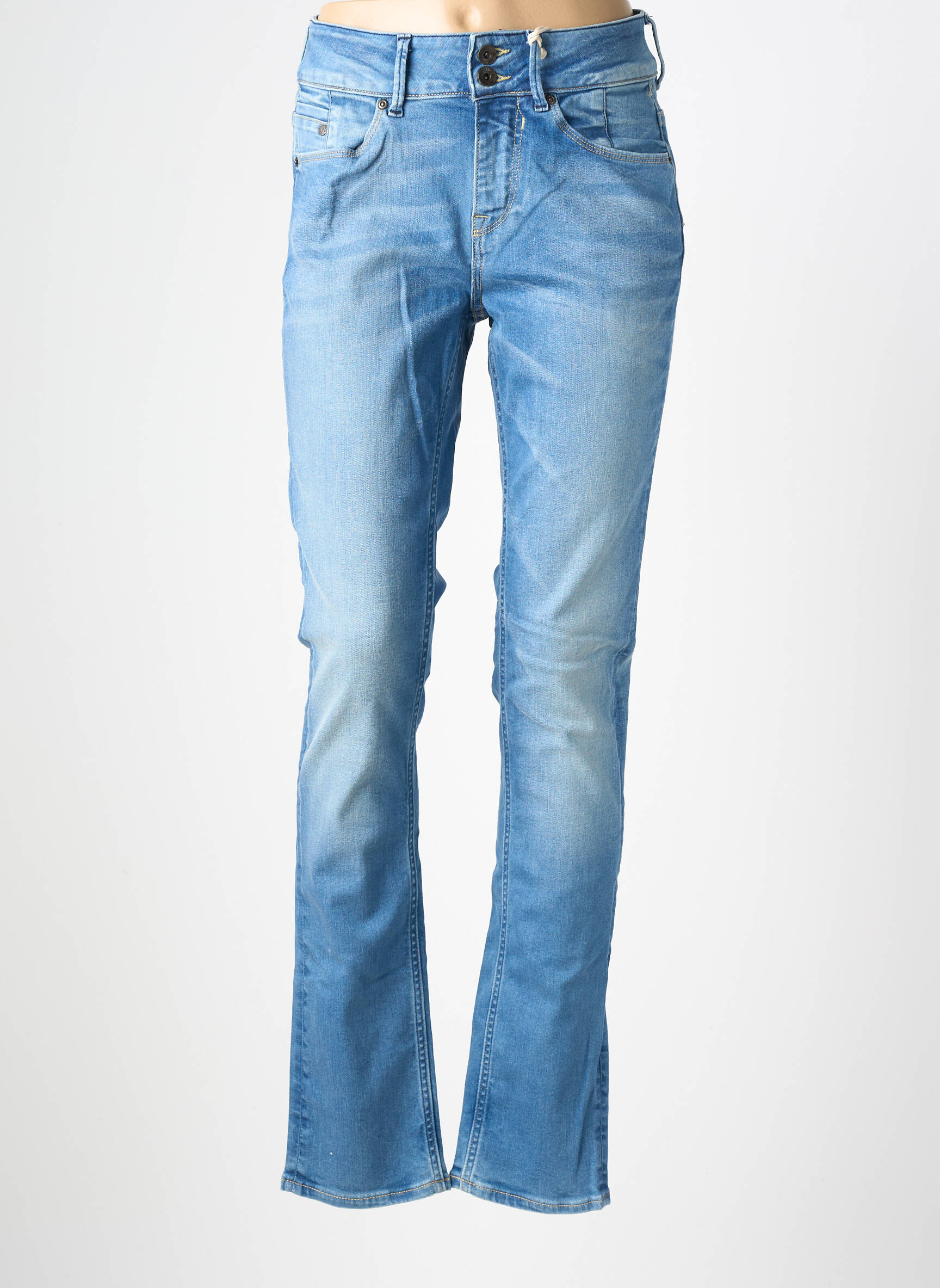 Jeans coupe slim stretch taille normale bleu GARCIA femme
