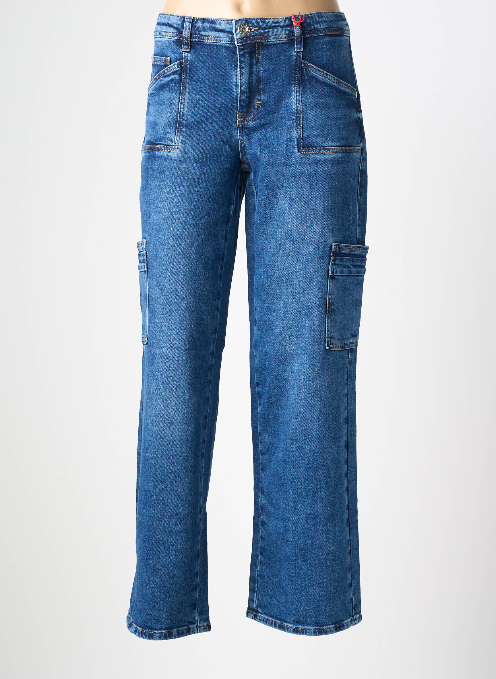 Jeans coupe large stretch taille normale bleu STREET ONE femme