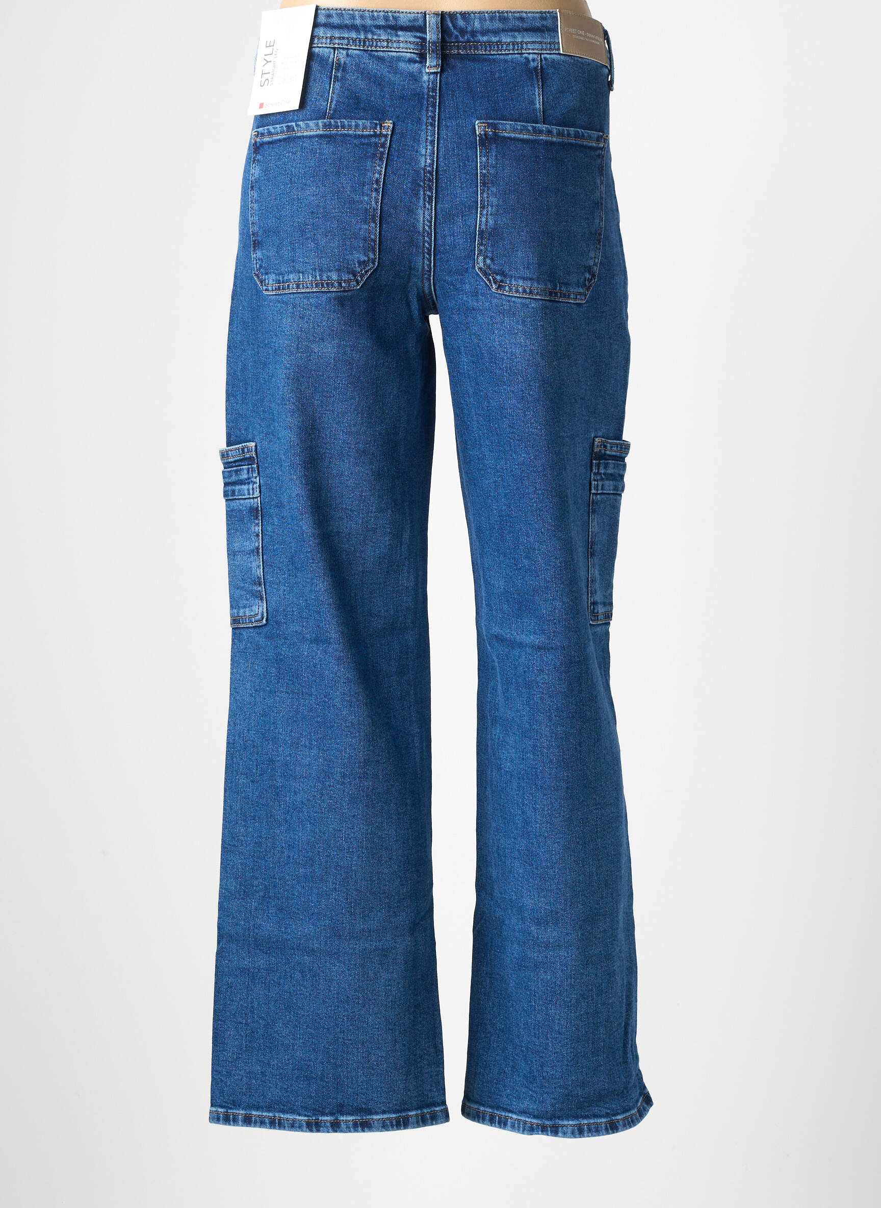 Jeans coupe large stretch taille normale bleu STREET ONE femme