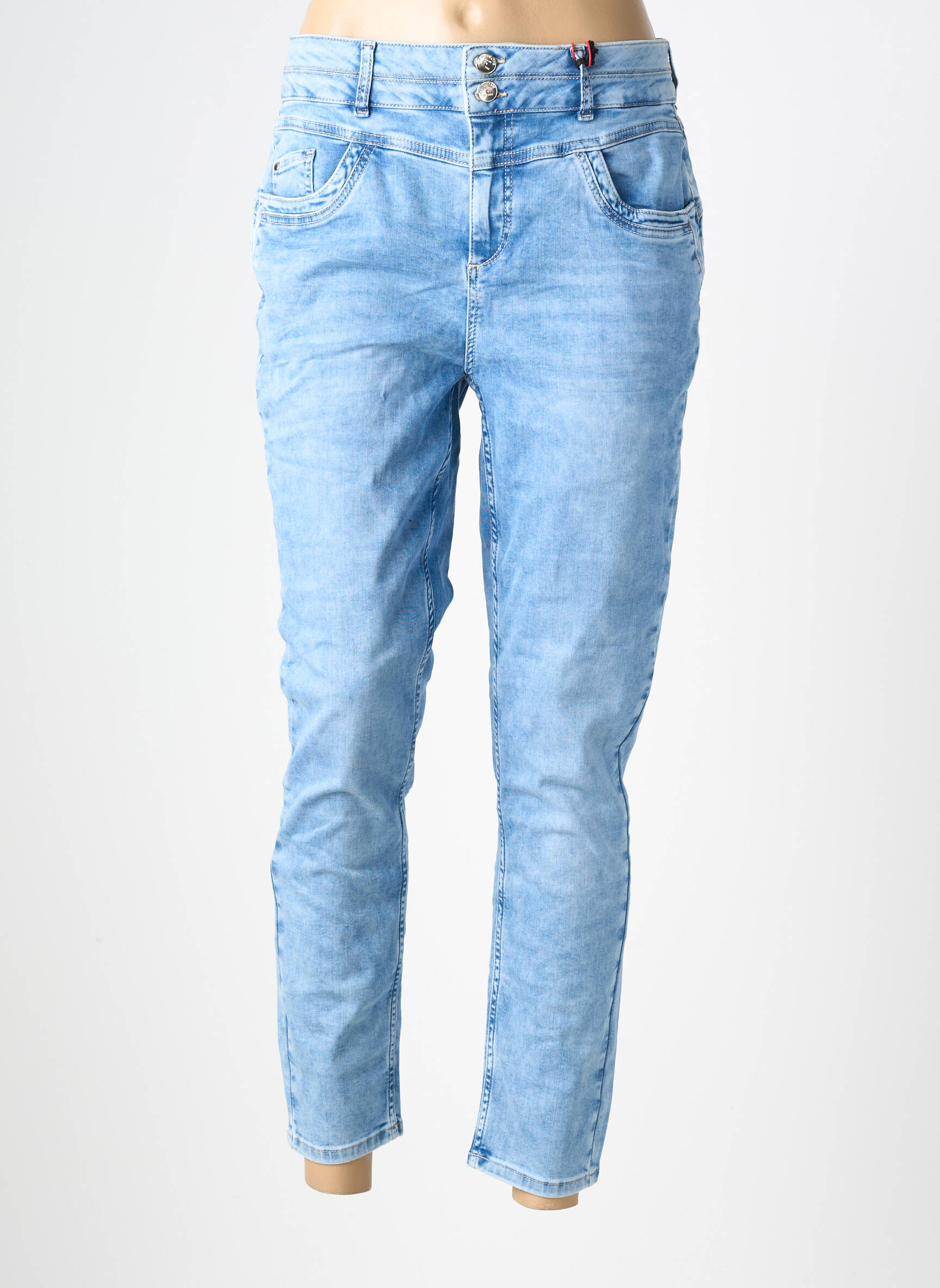 Jeans coupe slim stretch taille normale bleu STREET ONE femme