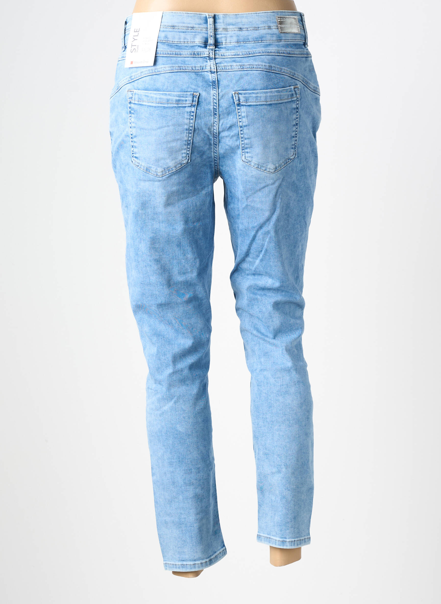 Jeans coupe slim stretch taille normale bleu STREET ONE femme