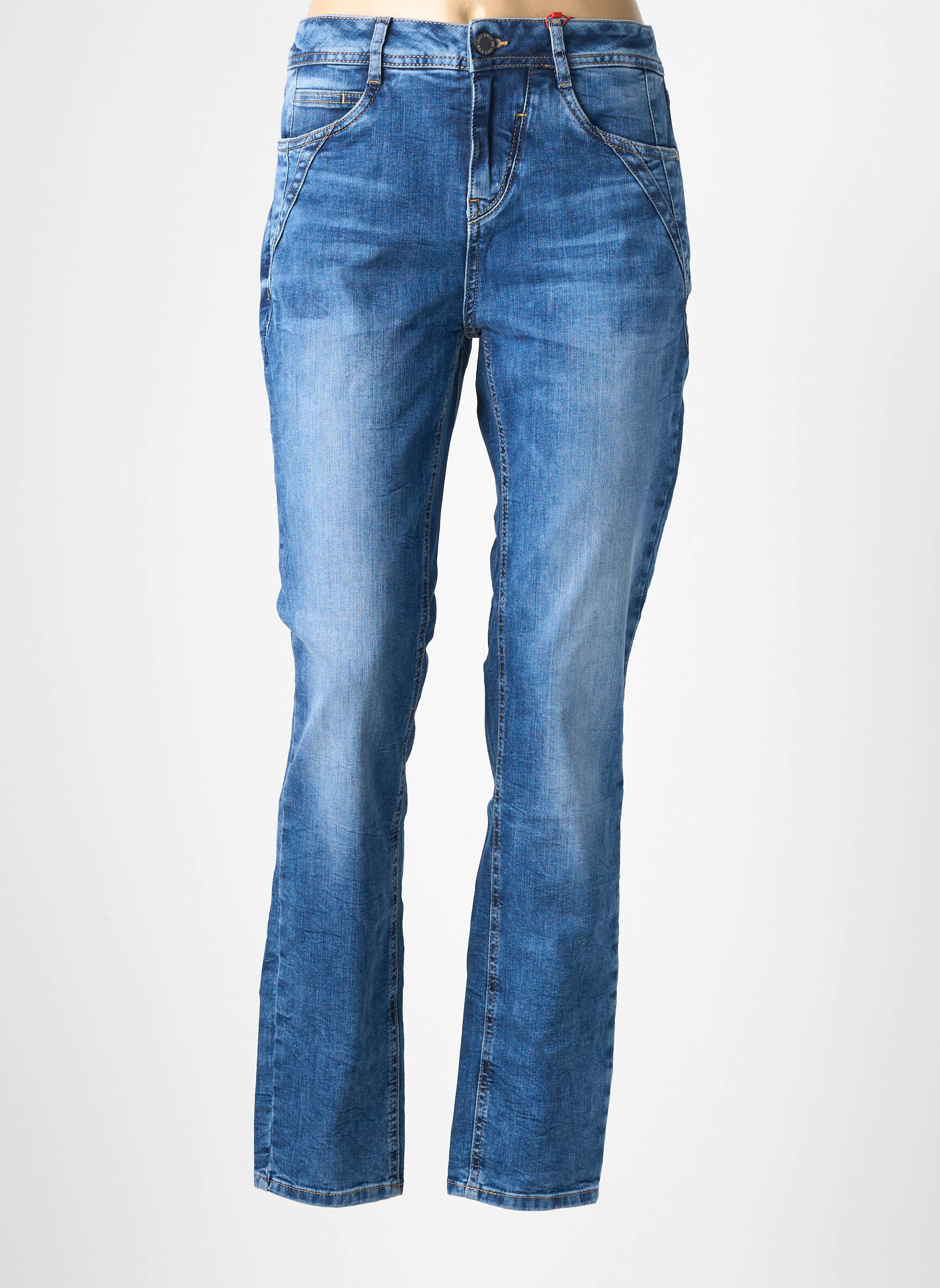 Jeans coupe slim stretch taille normale bleu STREET ONE femme