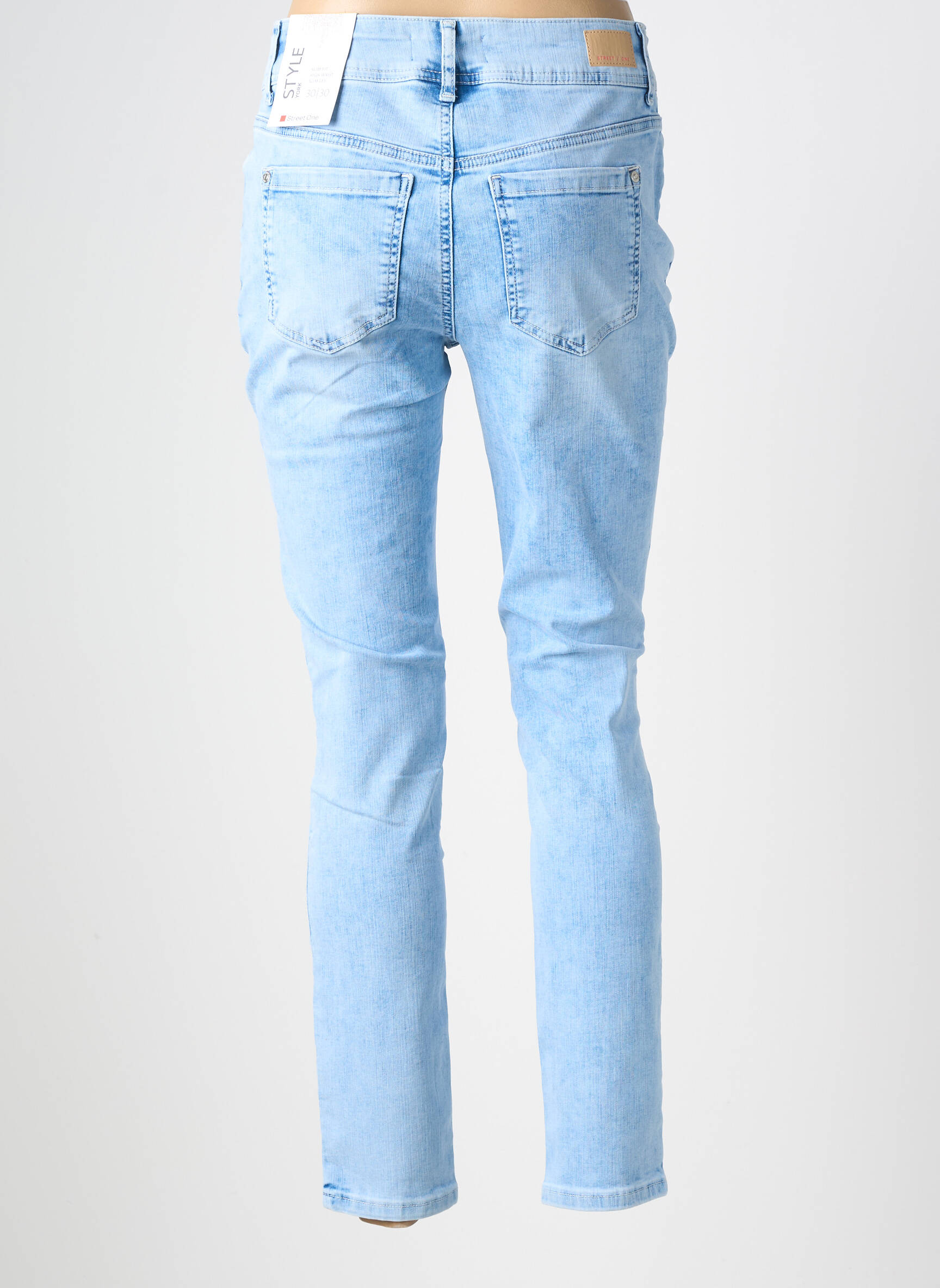 Jeans coupe slim stretch taille normale bleu STREET ONE femme