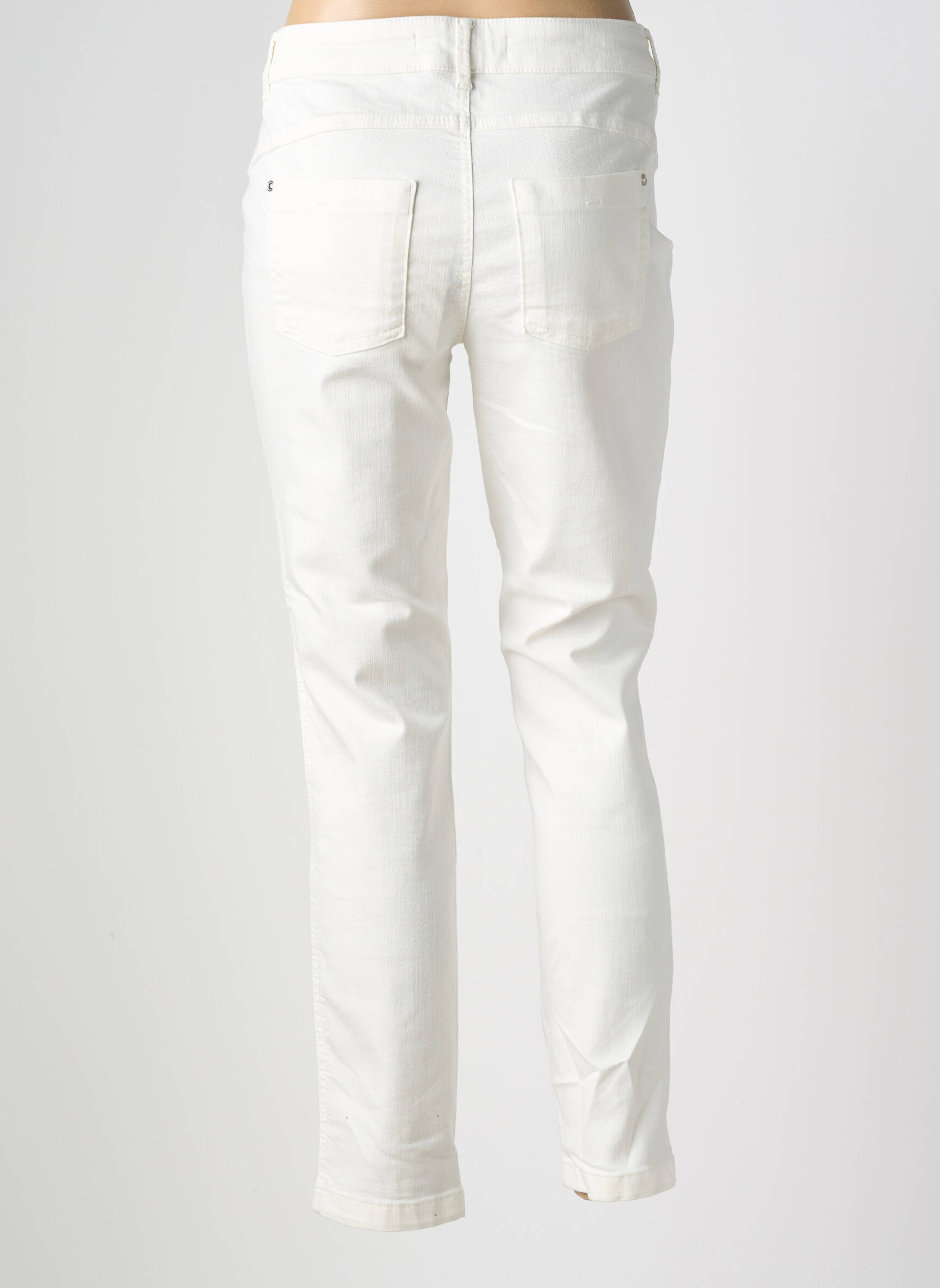 Jeans coupe slim stretch taille normale blanc STREET ONE femme