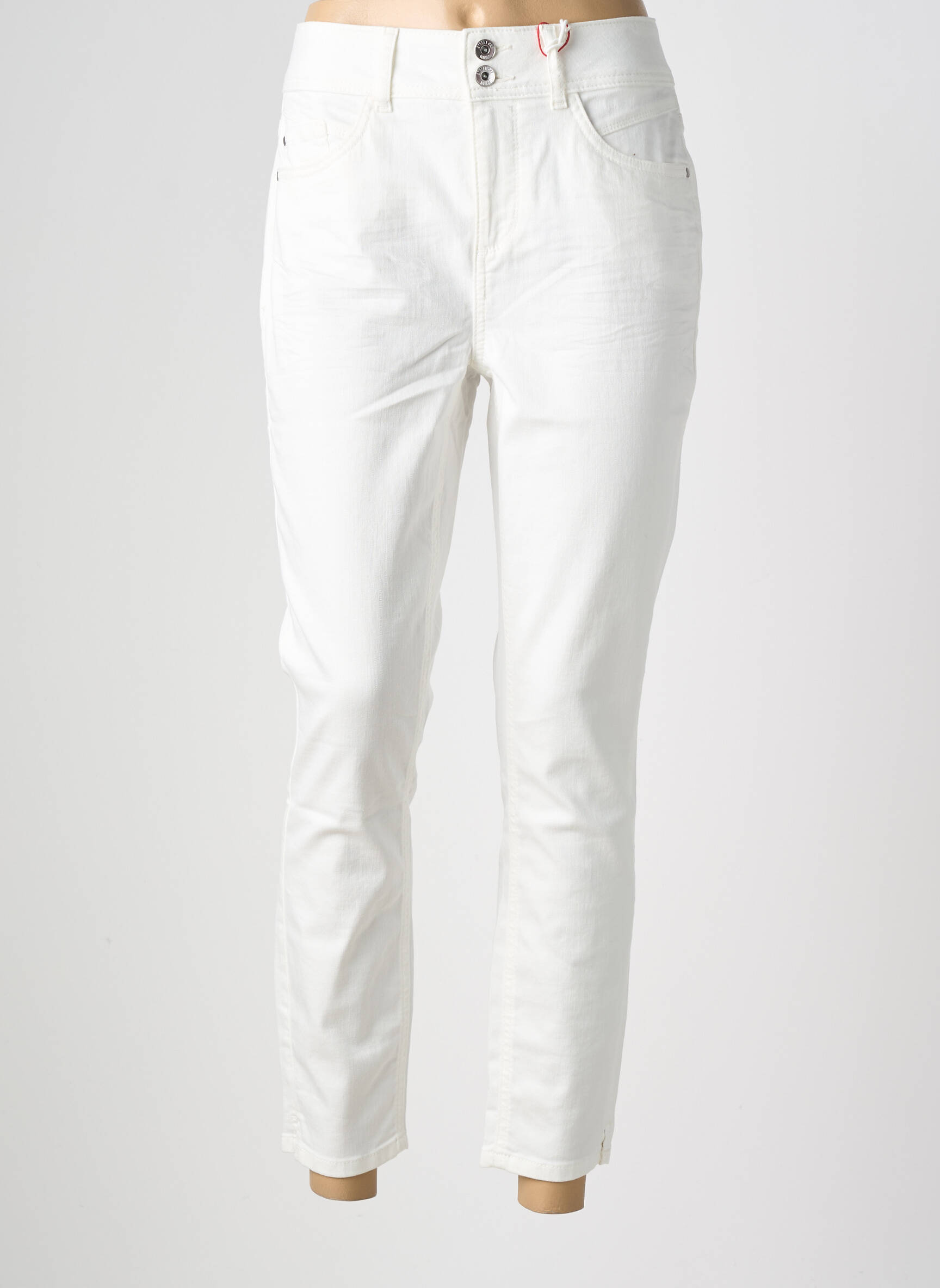 Jeans coupe slim stretch taille normale blanc STREET ONE femme