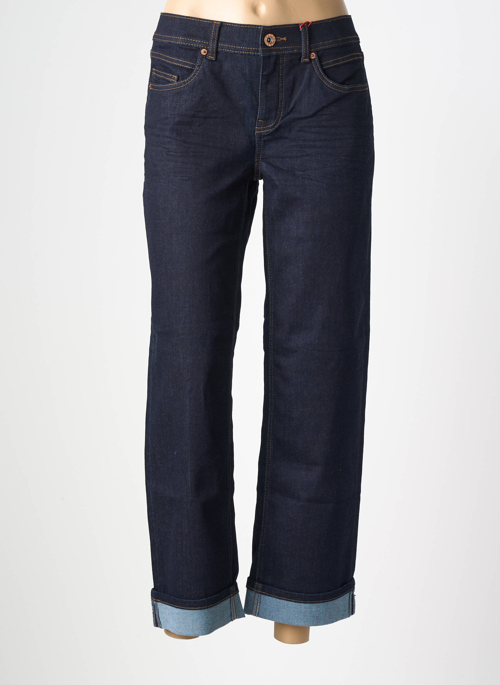 Jeans coupe droite stretch taille normale bleu STREET ONE femme