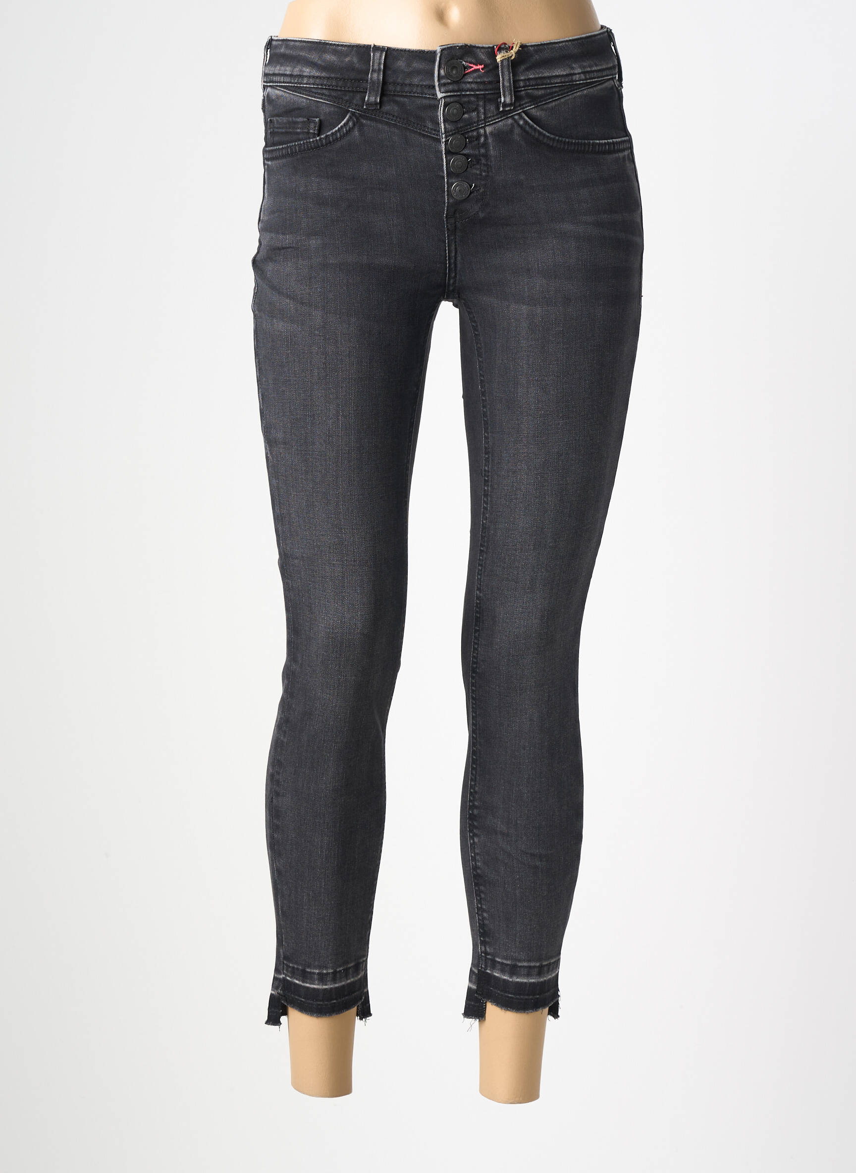 Jeans coupe slim stretch taille normale gris STREET ONE femme