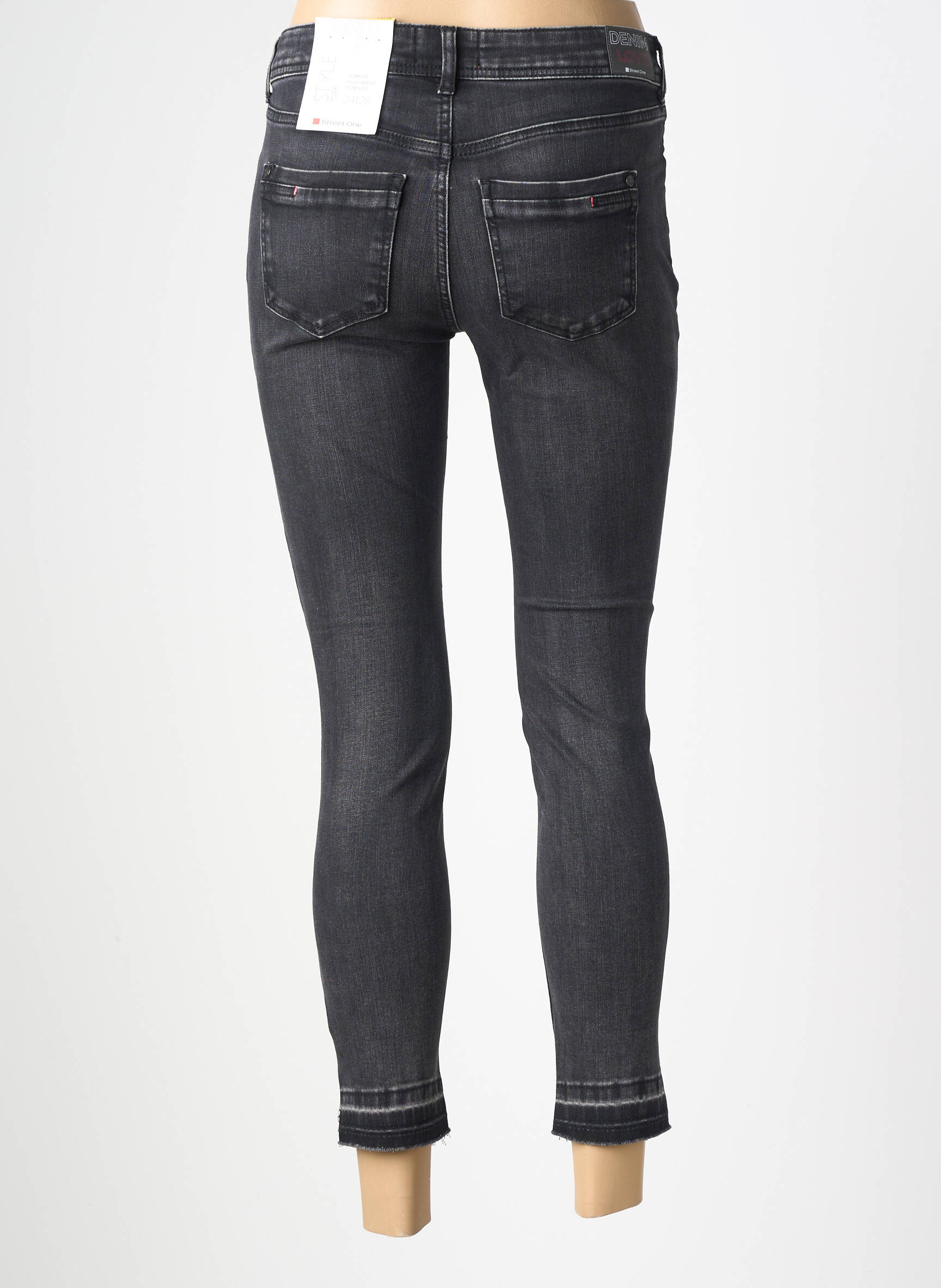 Jeans coupe slim stretch taille normale gris STREET ONE femme