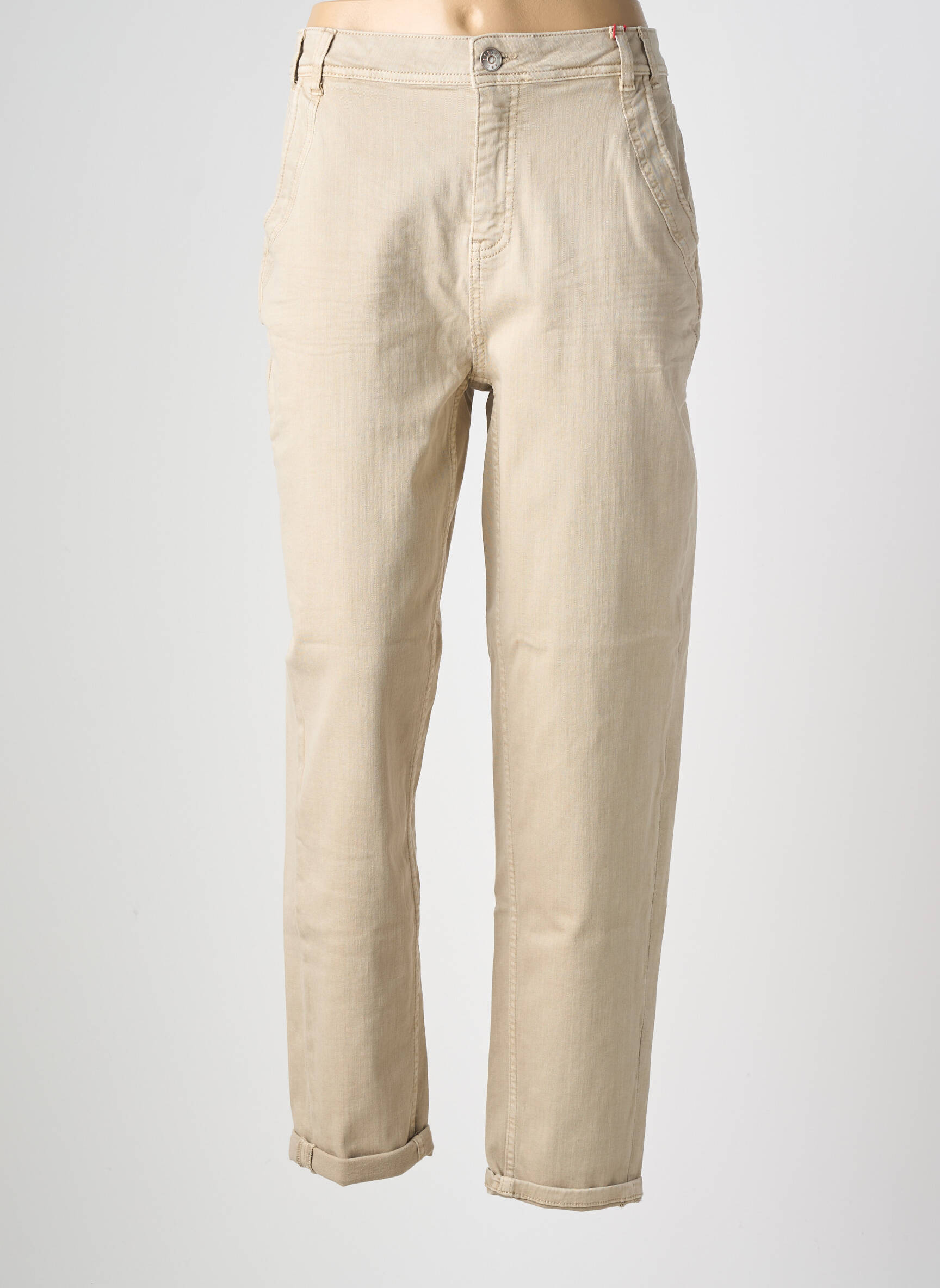 Jean coupe mom poches taille normale beige STREET ONE femme
