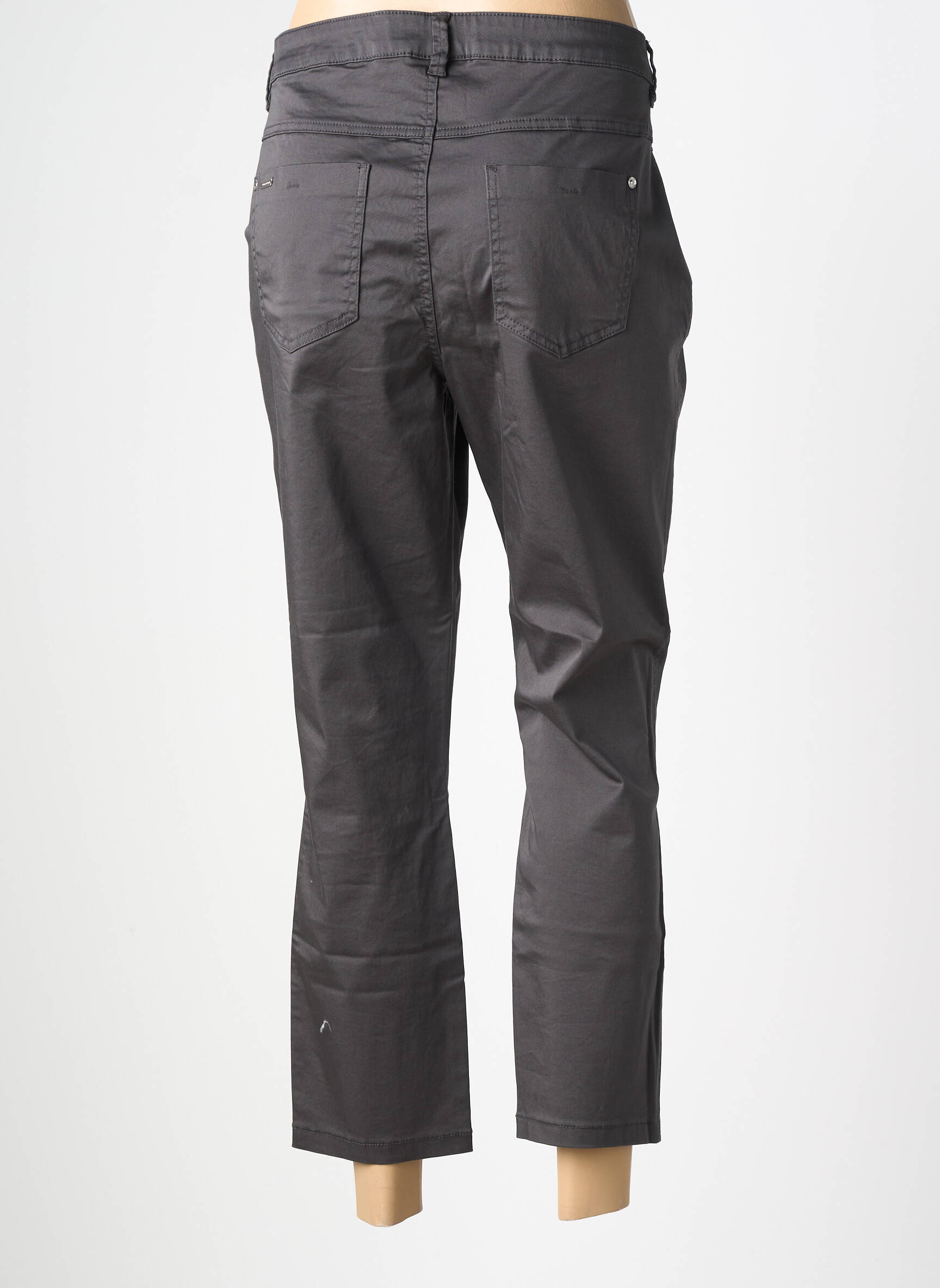 Pantalon 7/8 stretch taille normale gris STREET ONE femme