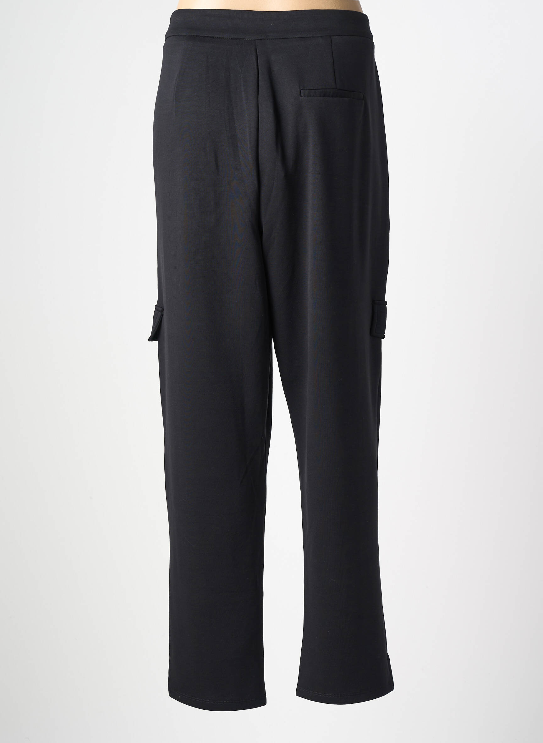 Pantalon droit stretch taille normale noir GARCIA femme