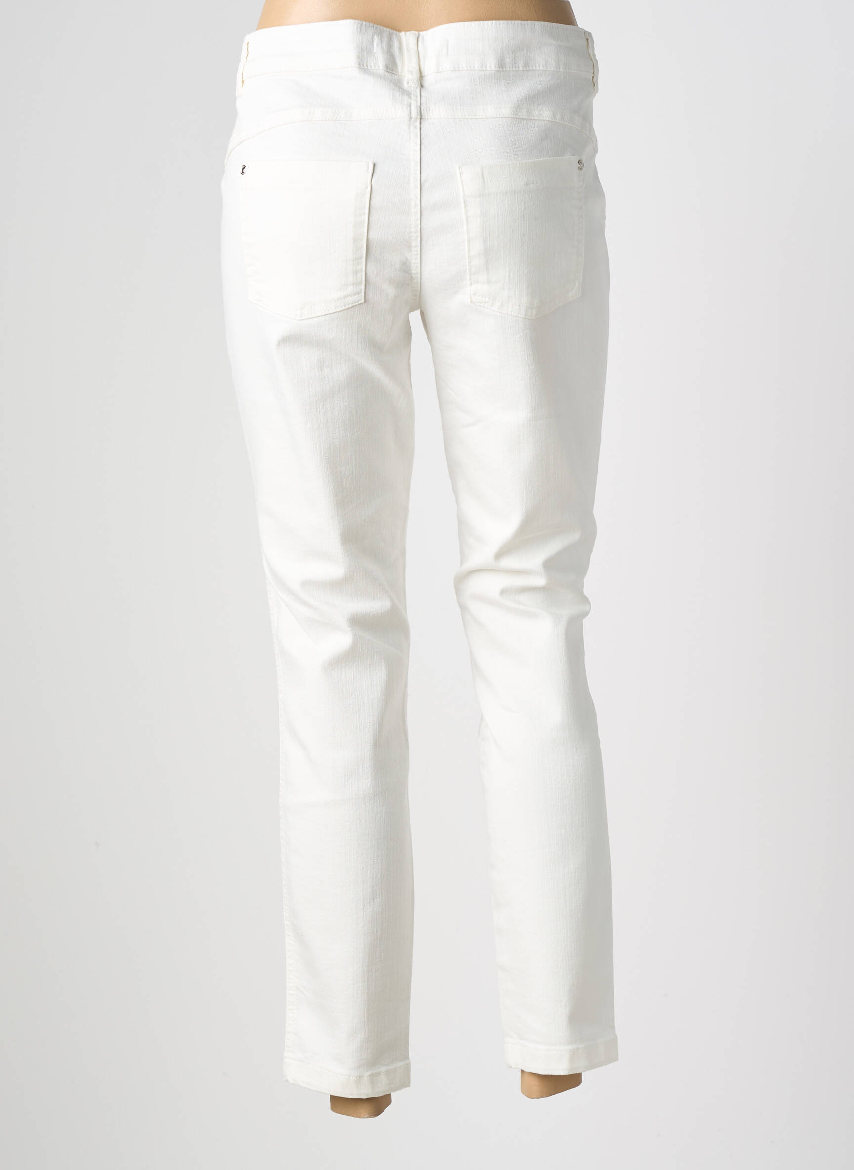 Jeans coupe slim stretch taille normale blanc STREET ONE femme